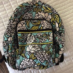 Vera Bradley Blue and Yellow Quilted Backpack